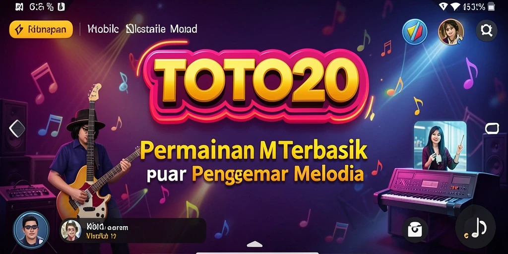 Tampilan gameplay TOTO20 dengan aksi musik yang seru dan menarik.