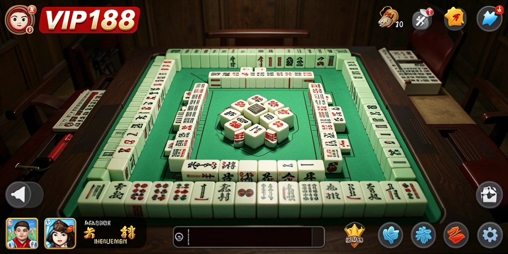 Screenshot gameplay VIP188 menampilkan momen seru dalam permainan Mahjong.